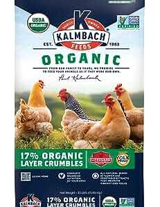 Kalmbach Feeds Organic 17% Layer Crumbles Chicken Feed 50 Lbs