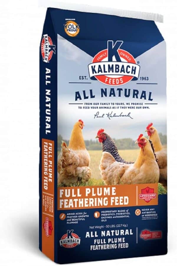 Kalmbach Feeds All Natural 20% Protein Full Plume Feathering Chicken Feed 50 Lbs
