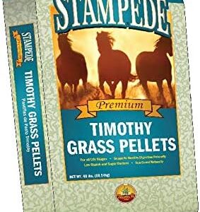 Stampede Timothy Grass Pellets – Perfect for Rabbits, Goats, Equine, and More! 50 Lbs