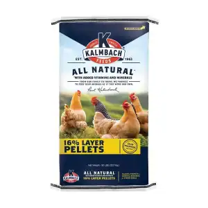 Kalmbach Feeds 16% All Natural Layer Pellets Chicken Feed, 50 Lbs