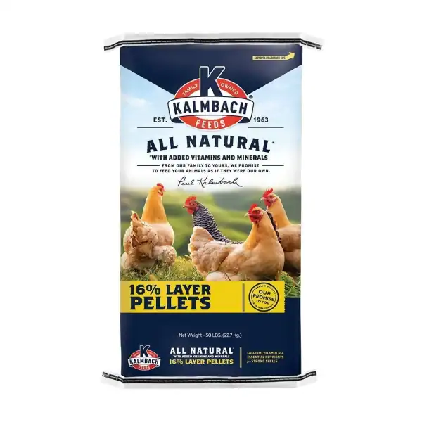 Kalmbach Feeds 16% All Natural Layer Pellets Chicken Feed, 50 Lbs